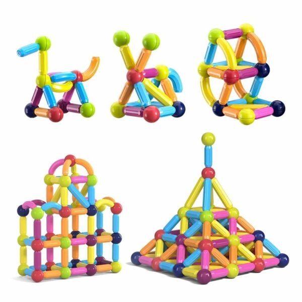 ⁦Blocs de construction magnétiques  64 PCS⁩ - الصورة ⁦2⁩