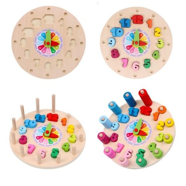 ⁦Block Clock jeux montessori⁩ - الصورة ⁦2⁩